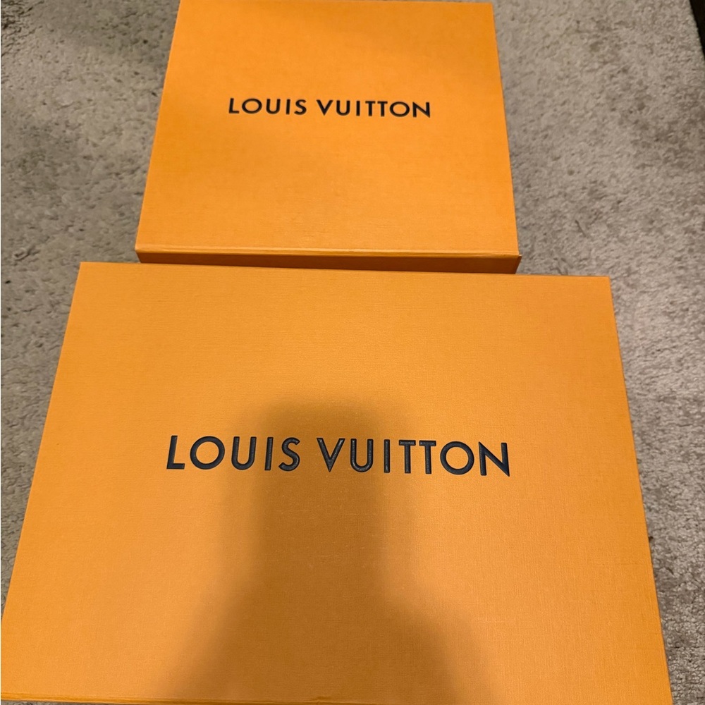 2 Louis Vuitton Signature Orange Gift Boxes